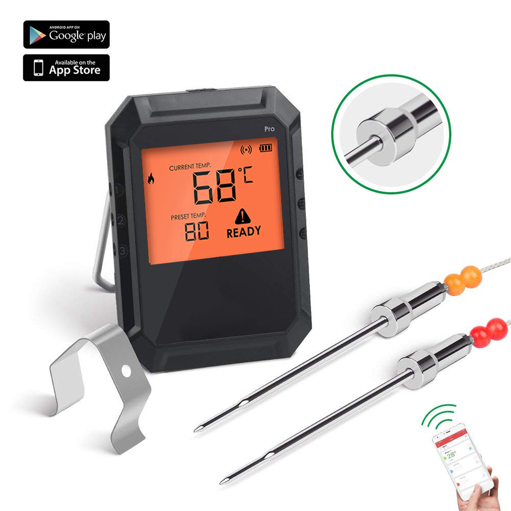 AidMax Pro02 Digital WiFi Kitchen Meat Thermometer Probe For Cooking Food Oil Barbecue Temperature Gauge Meter With Stand