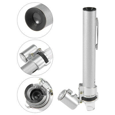 100x Zoom Microscope Magnifier Macro Lens with LED + UV Light for Mobile Phone