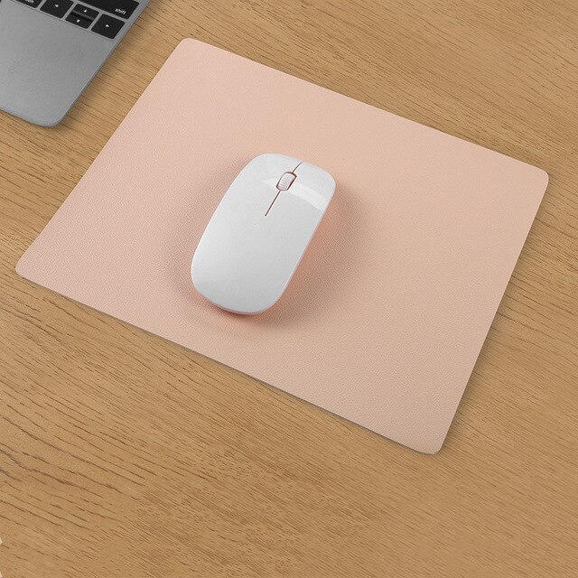 Pu Lederen Muismat Laptop Computer Bureau Mat Thuis Kantoor Waterdicht Anti-Slip Modern Toetsenbord Pad Schrijven Mat Gaming muismat: Pink