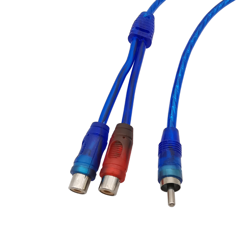 1 Uds. 1 macho a 2 hembra/1 hembra a 2 conector RCA macho Y Cable divisor adaptador Cable convertidor para teléfono MP3 de coche