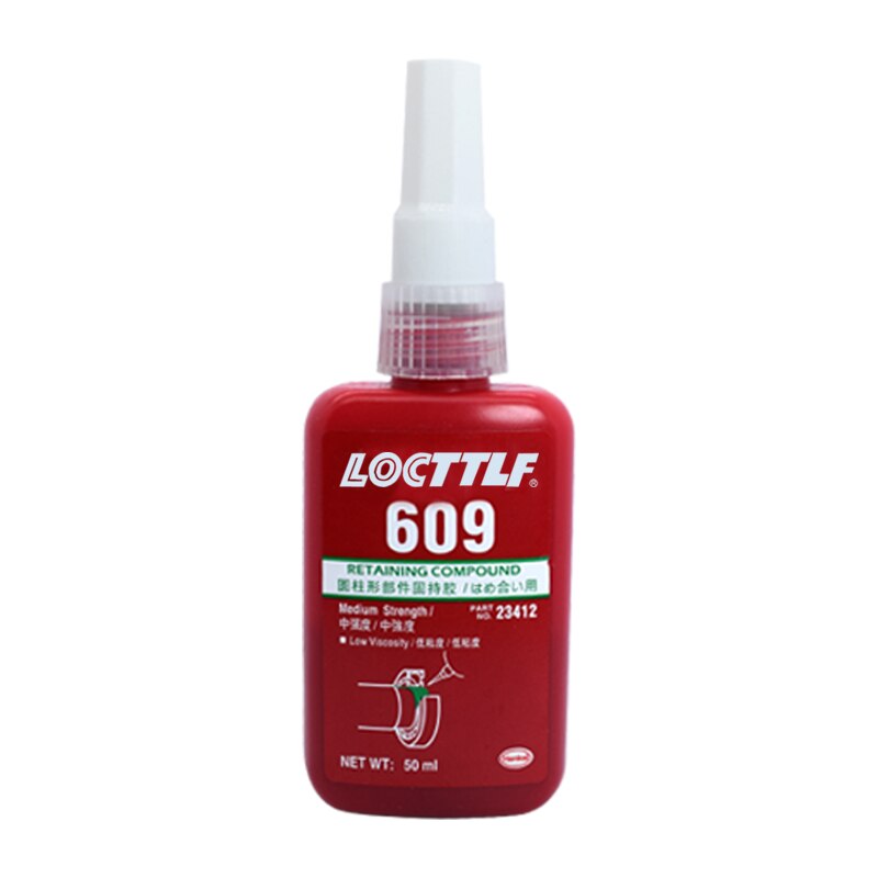 Pegamento cilíndrico de sujeción Locttlf 648, 680, 609, 638, sello de calafateo, rodamiento anaeróbico, sujeción permanente de alta resistencia, 50ml: 609 50ml