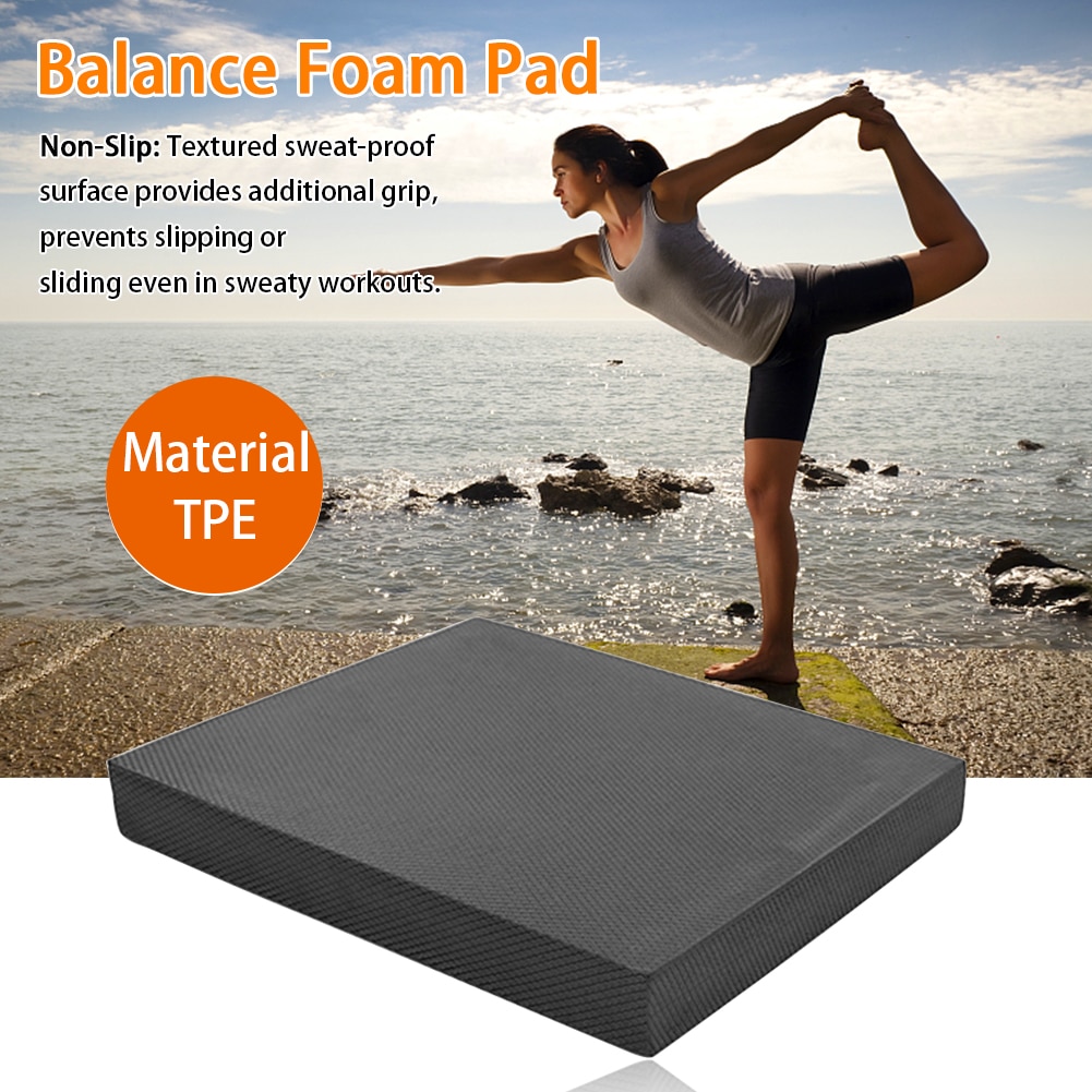 Non Slip Soft TPE Gym For Physical Therapy Balance Foam Pad Stability Workout Exercise Mat Strength Training Yoga Chair Cushion