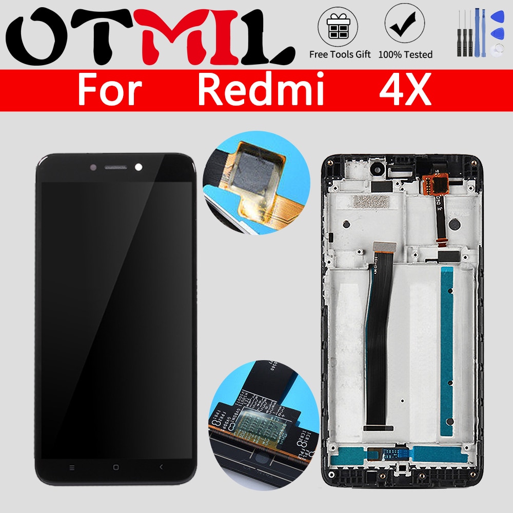 5.0 "Lcd Voor Xiaomi Redmi 4X Lcd-scherm Touch Screen Met Frame Digitizer Vervanging Voor Xiaomi Redmi 4X Display 4X Pro Lcd