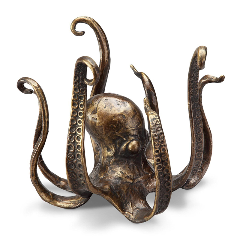 Octopus Statue Resin Octopus Sculpture Crafts Octopus Mug Holder Fun Cast Iron Cup Holder Jewelry Holder Desktop Home Decoration