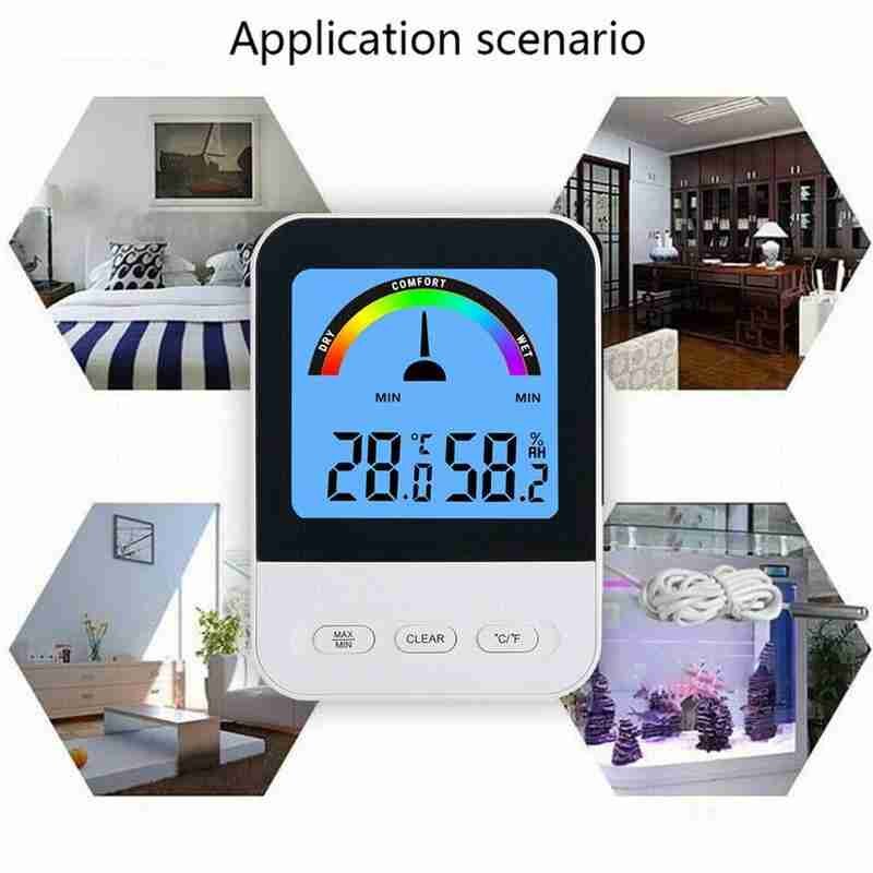 Cyfrowy domowy termometr elektroniczny i higrometr termometr pokojowy termometr suchy i mokry komfort przewodnik próbnik
