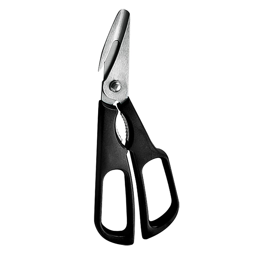 1PC Stainless Seafood Scissors Lobster Fish Shrimp Crab Seafood Scissors Shears Snip Shells Kitchen Seafood Tool#50: Black 