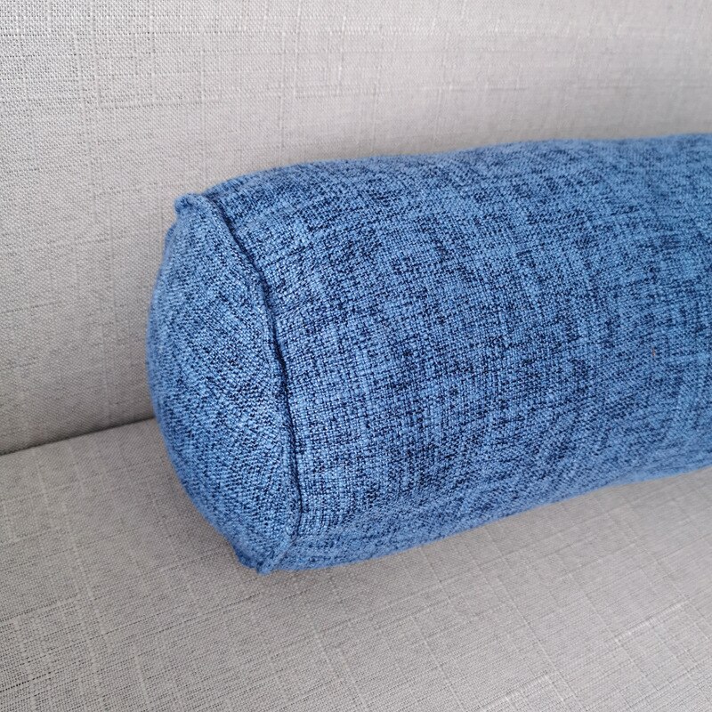 Long pillow interior round body cushion imitation cotton and linen cushion home bedroom accessory rectangular sleep nap pillow