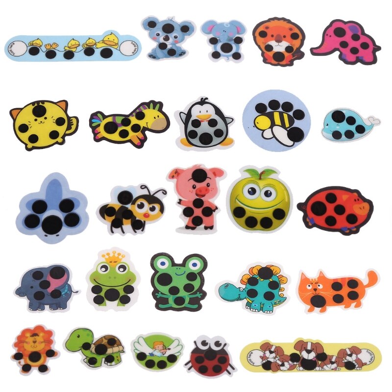 5pz Del Capretto Del bambino Sulla Fronte Del Fumetto Testa Febbre Del Termometro di Temperatura di Prova Calda: Default Title