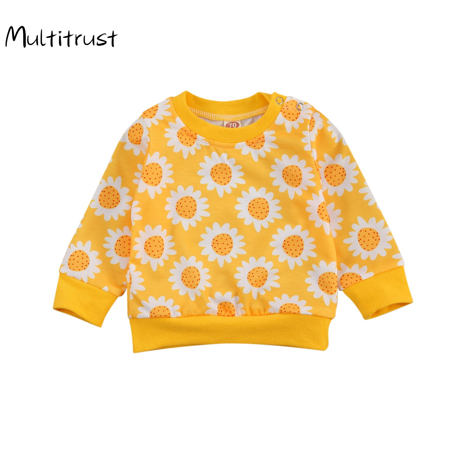 Sweats pour fille 0-24M bébé sweat tournesol hauts de noël pour filles enfants costume non défini bébé fille vêtements sweats à capuche