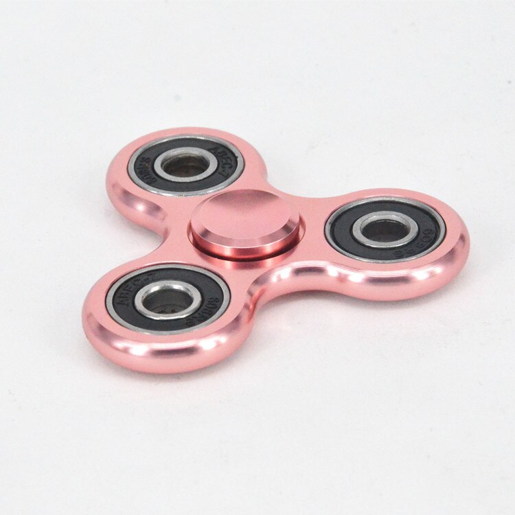Aluminum Alloy Hand Spinner R188 Silent Bearing Fidget Spinner Adult Stress Reliever Toys Turn for 5 Minutes Decompression Toy: Pink