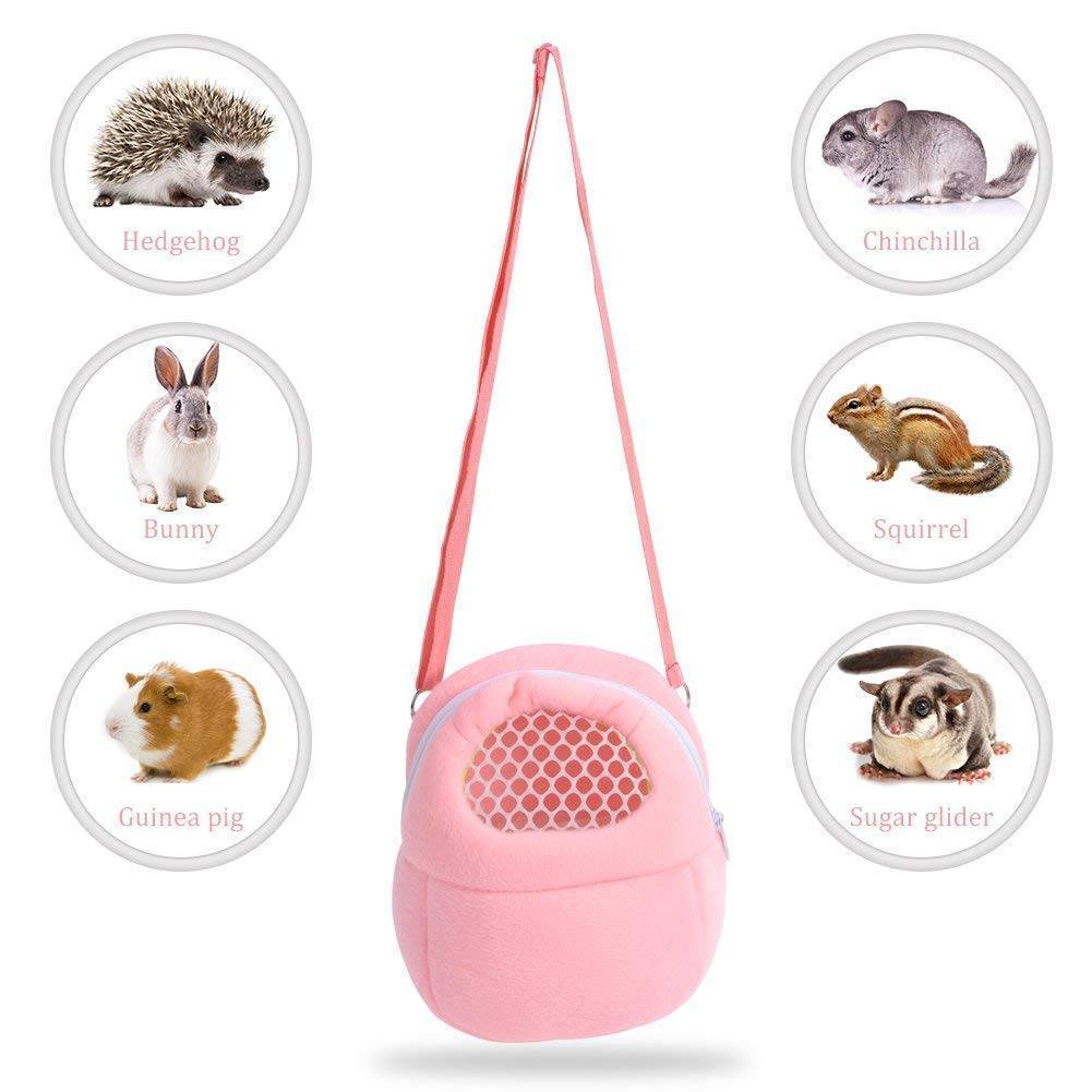 Pieni lemmikkieläinten kantolaukku kanin häkki hamsteri chinchilla matkalämpimät pussit häkit marsu kantolaukku pussi hengittävä