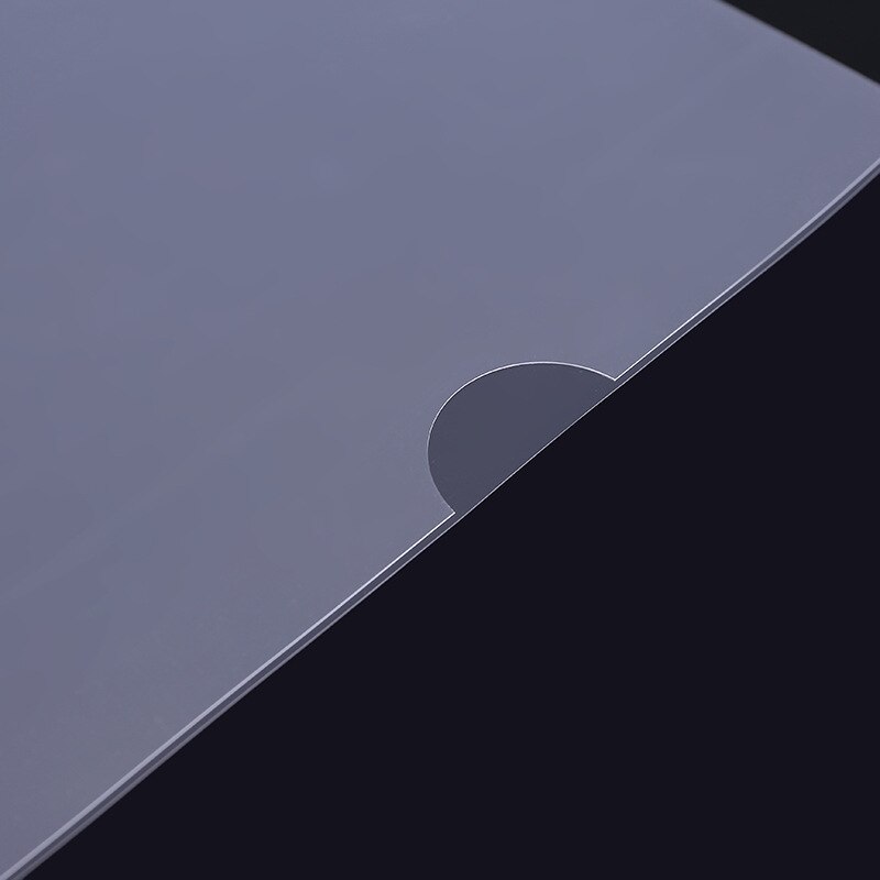 30/60 L-type Transparent File Set Folder Single-piece Clip A4 Single-page Information Clip Test Paper Student Insert File Bag