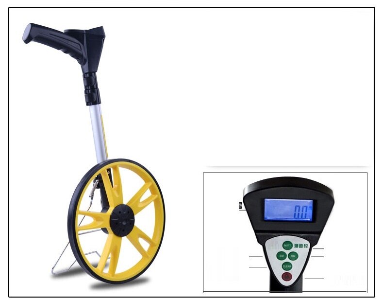hand push mechanical distance measuring wheel road meter wheel ground range finder gauge: 30200091