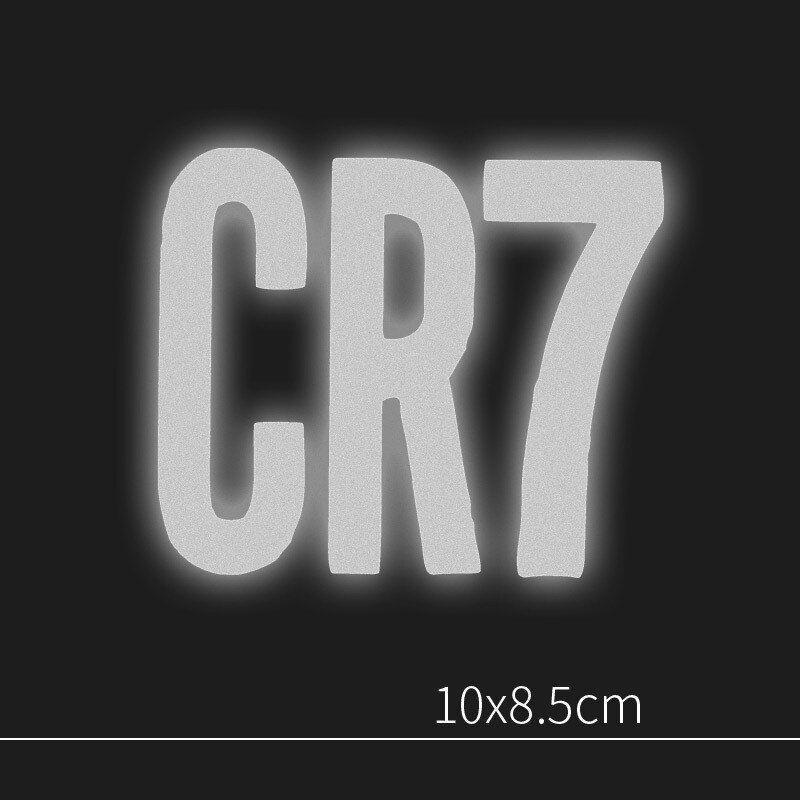 Multi-form varmeoverførende reflekterende tape stempling folie klistermærke vinyl film sølv jern på stof reflekterende klud gør-det-selv syning: Cr7