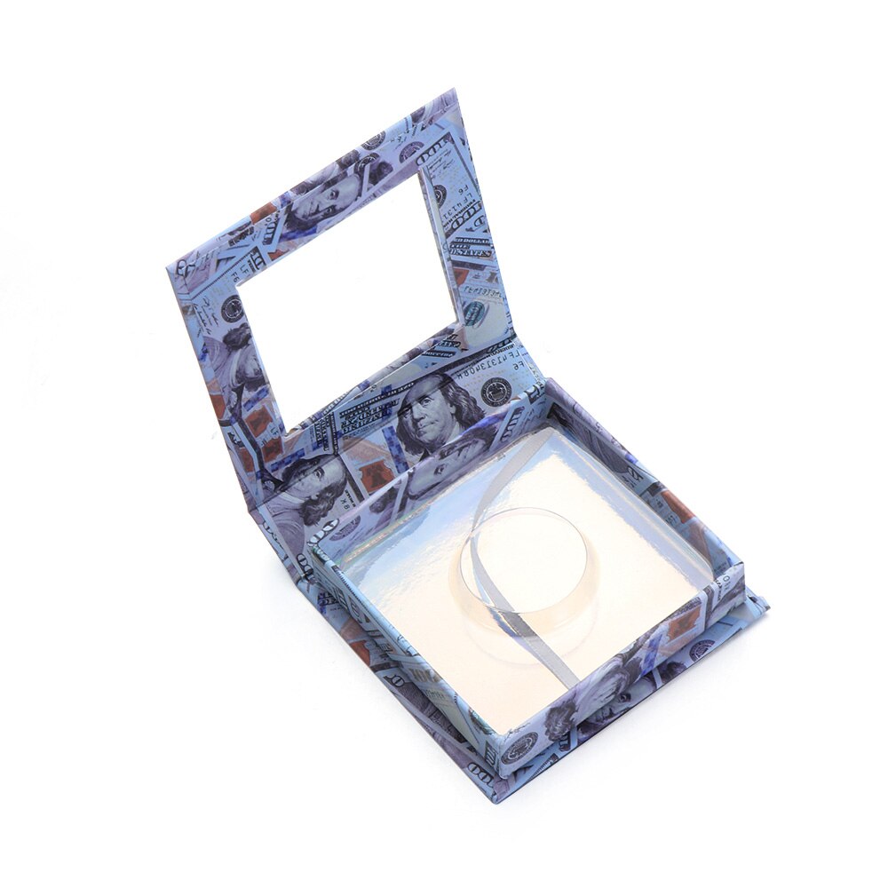 USD Eyelash Packaging Box Case with Transparent Tray Lashes Boxes Empty Eyelashes Package Box For 15-30mm Lashes Rectangle Box: 18