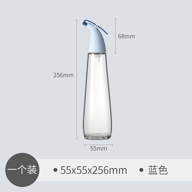 Cooking Seasoning Bottle Dispenser High Borosilicate Glass Olive Oil Soy Sauce Vinegar Pot Bottles Can: Dark Khaki