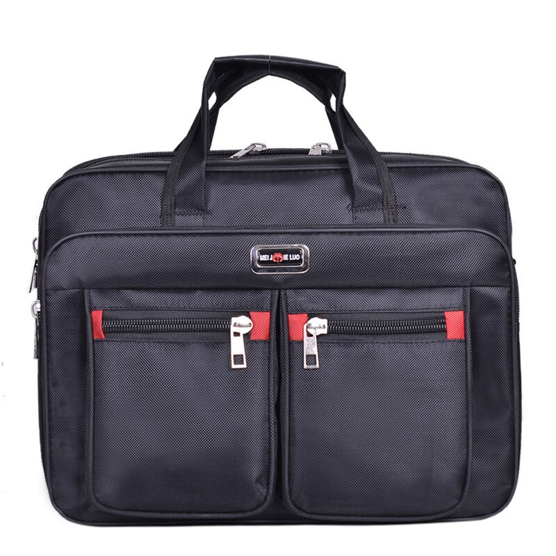 Zakelijke Computer Handtassen Draagbare Rits Schouder 15.6 Inch Laptop Tas Mannen Schoudertas zwart Waterdicht mannen Kantoor Aktetas: design 1