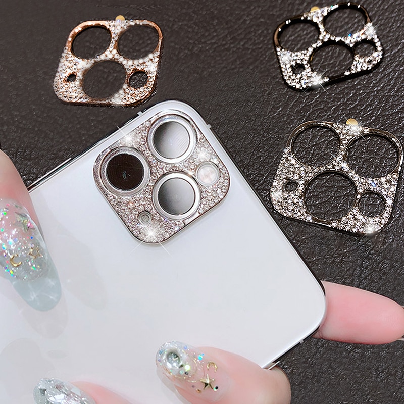 Bling Diamond Back Camera Lens Sticker for Iphone 11 Pro Max Full Camera Protetive Sticker for Iphone11 Pro Decoration Stickers