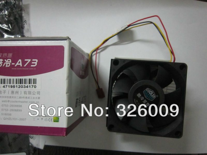 Original CoolerMaster A73, Silent 70mm cooling for Intel Socket 478 Pentium 4 Celeron D, CPU radiator cooling fan,