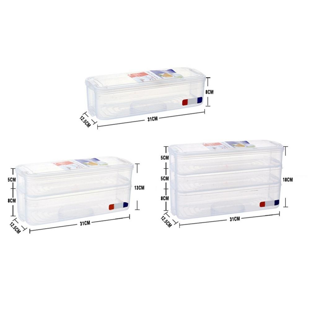 Multi-layer Egg Box With Lid Stackable Plastic Egg Box Food Preservation Egg Storage Box For Microwave