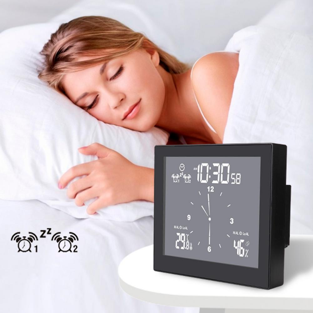 Lcd-scherm Waterdichte Digitale Badkamer Klok Temperatuur Vochtigheid Countdown Time Functie Douche Opknoping Klokken Keuken Timer