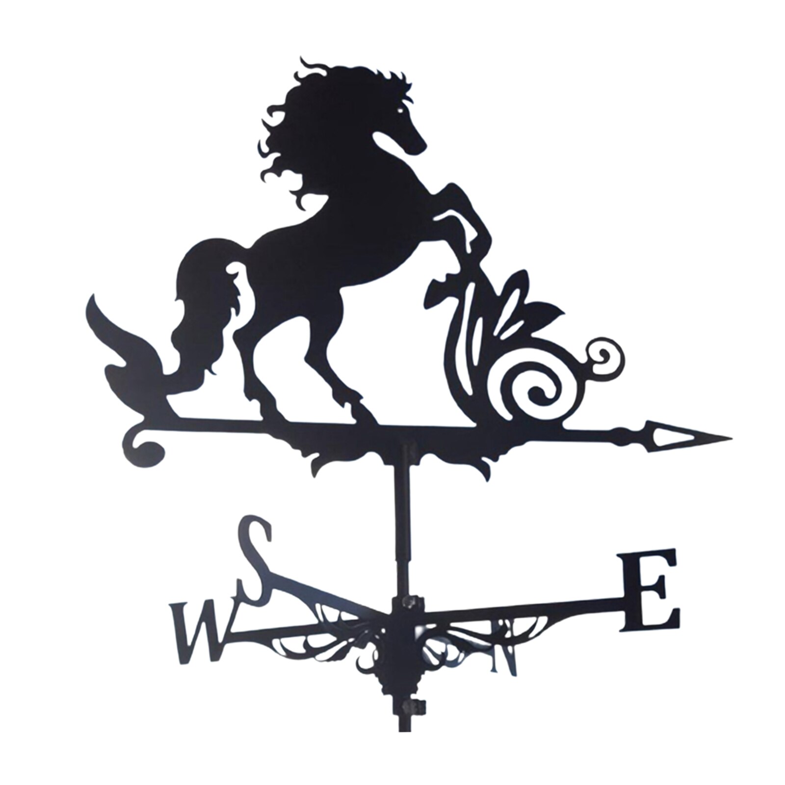Weathervane Weather Vanes Roofs Retro Garden Stake Weather Vane Measuring Tools Outdoor Roof Decoration Architecture Decor Craft: Horse 1