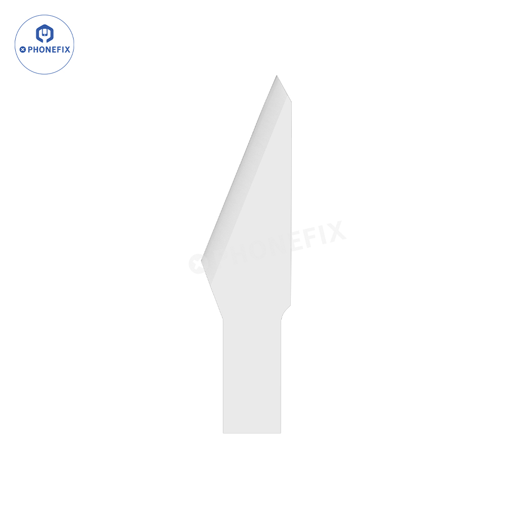 Grattoir à colle à lame en céramique triangulaire plate, couteau mis en œuvre, lame antistatique plate, pièces de rechange pour téléphone, BGA, IC, livres de colle, 3 pièces