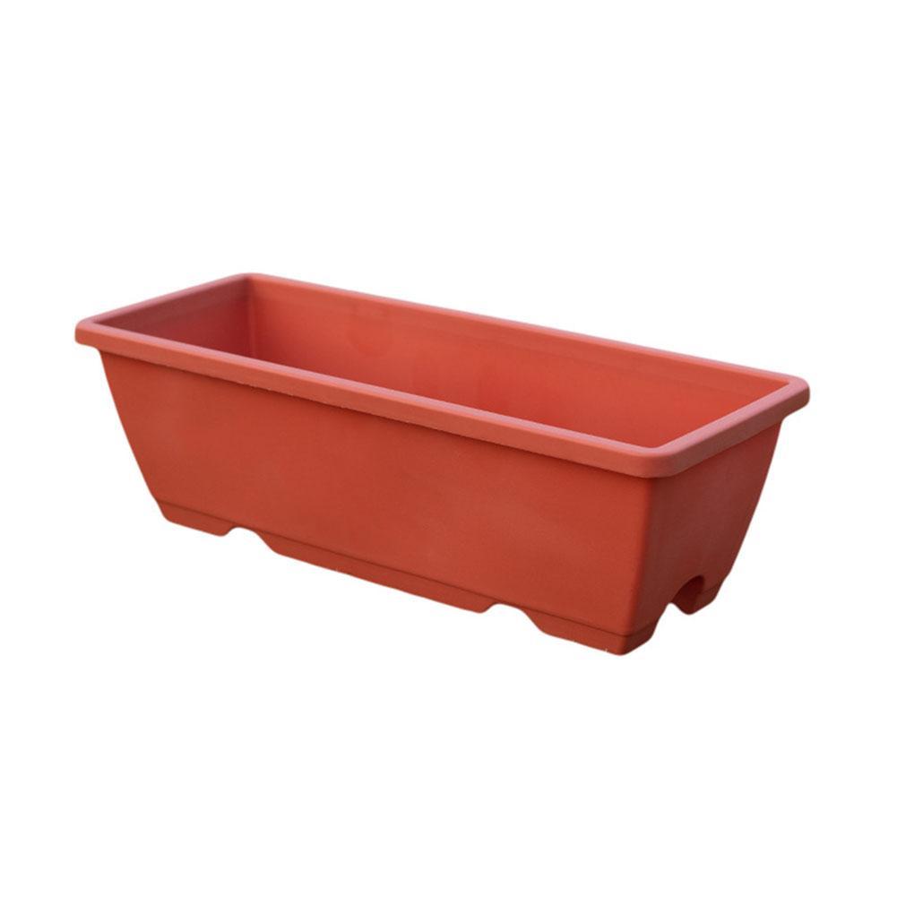 Vegetable Pot Planting Box Family Balcony Vegetable Planting Pot Outdoor Planter Planting Tree Extra Large Plastic Flower Pot: Red