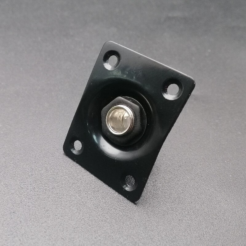 Firkantet plade guitar bas 1/4 output input jack stik til elektrisk guitar sort guld krom gutiar dele