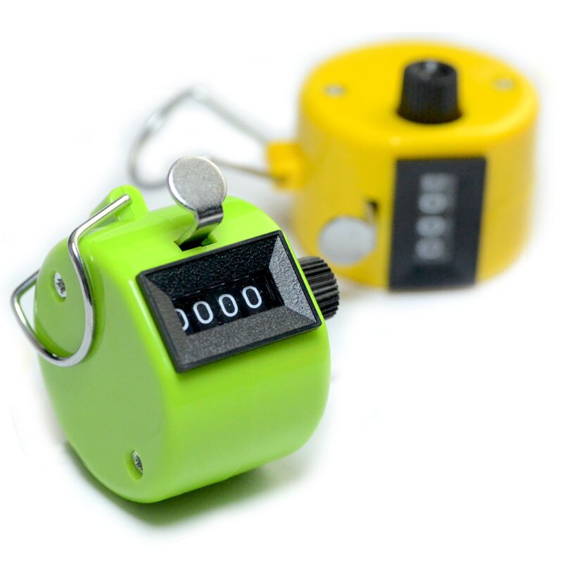 Manual Reading Buddha Frequency Counter Analysis Multicolor Manual Press Four-Digit Counter Mechanical for Instruments