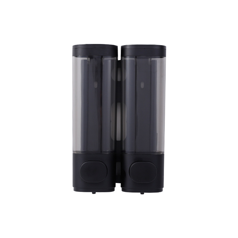 Shampoo Soap Dispenser Liquid Soap Box Wall-Mounted Chamber Bathroom Lotion Shampoo Box Shower Container for Bathroom: Light Grey