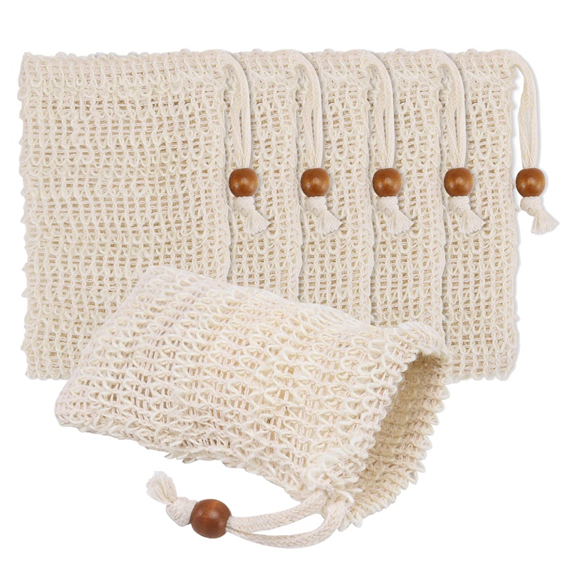 36 Sachets Exfoliants En Sisal Pour Savon - Avec Cordon De Serrage - Réutilisables, Économiques, Pour Bain Et Douche