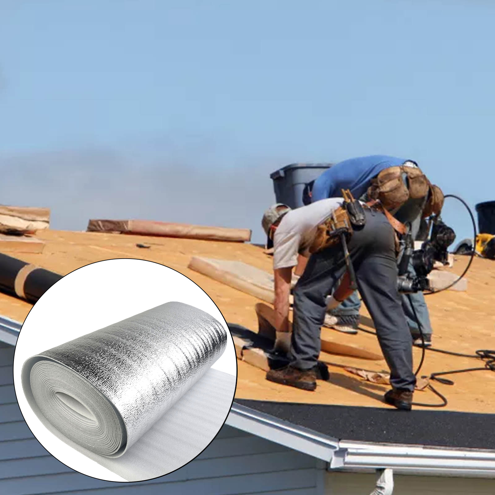 Película reflectante para radiador de pared, lámina de aluminio, aislamiento térmico, decoración del hogar, 5/10m