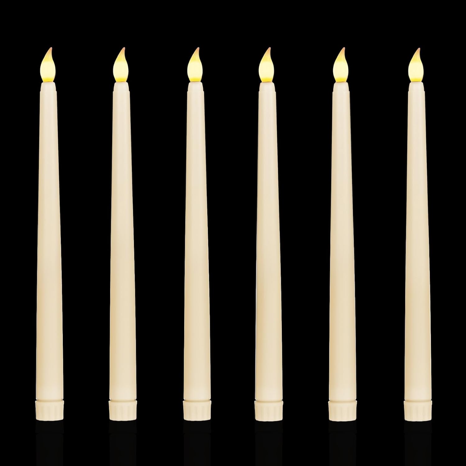 Velas sin llama con pilas, velas grandes, lámparas LED de luz cálida para decoración del hogar, Navidad, de Halloween: Blanco frío / plum