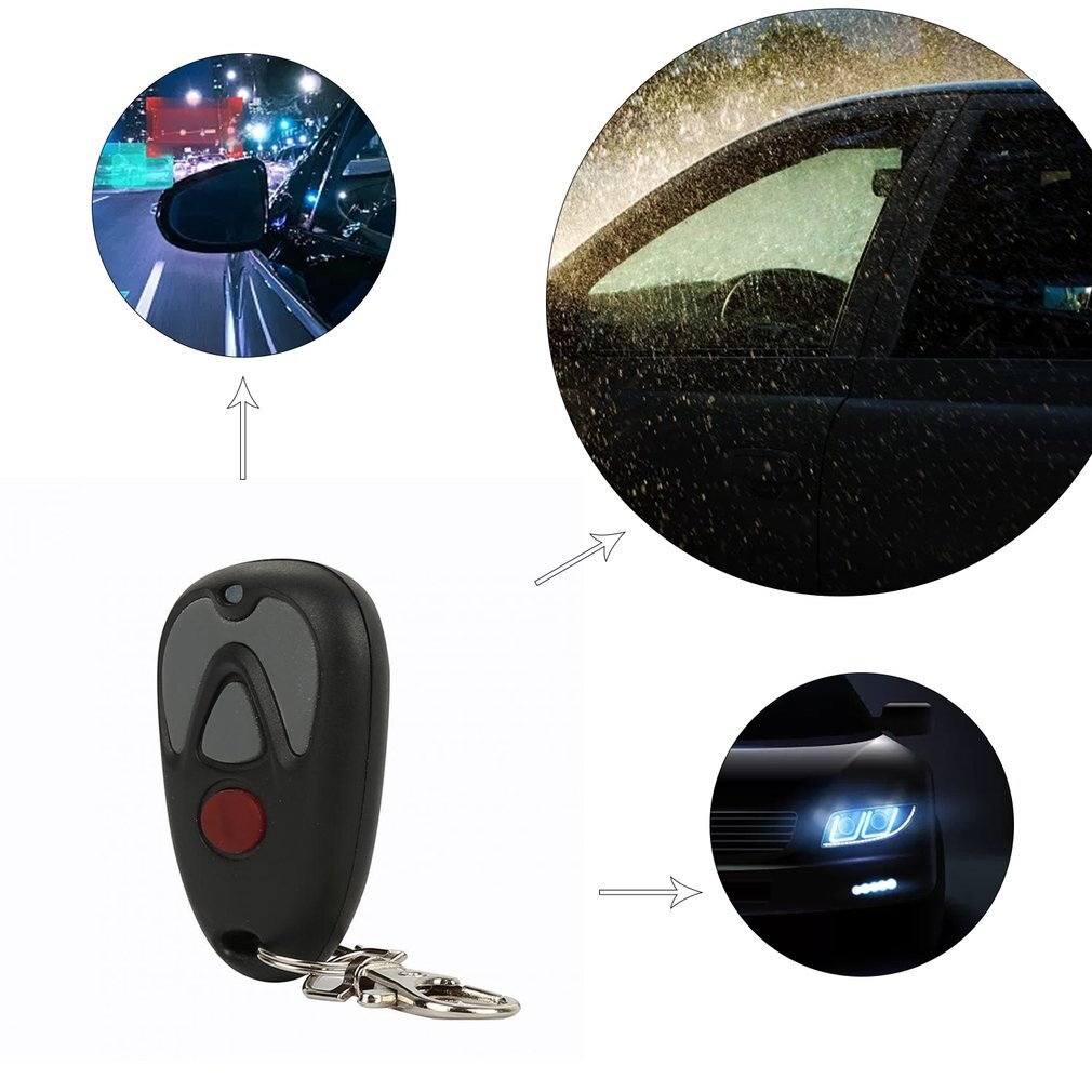 433,92 mhz copy remote control electric garage door duplicator fixed code learning code rolling code 12v 4- button transmit