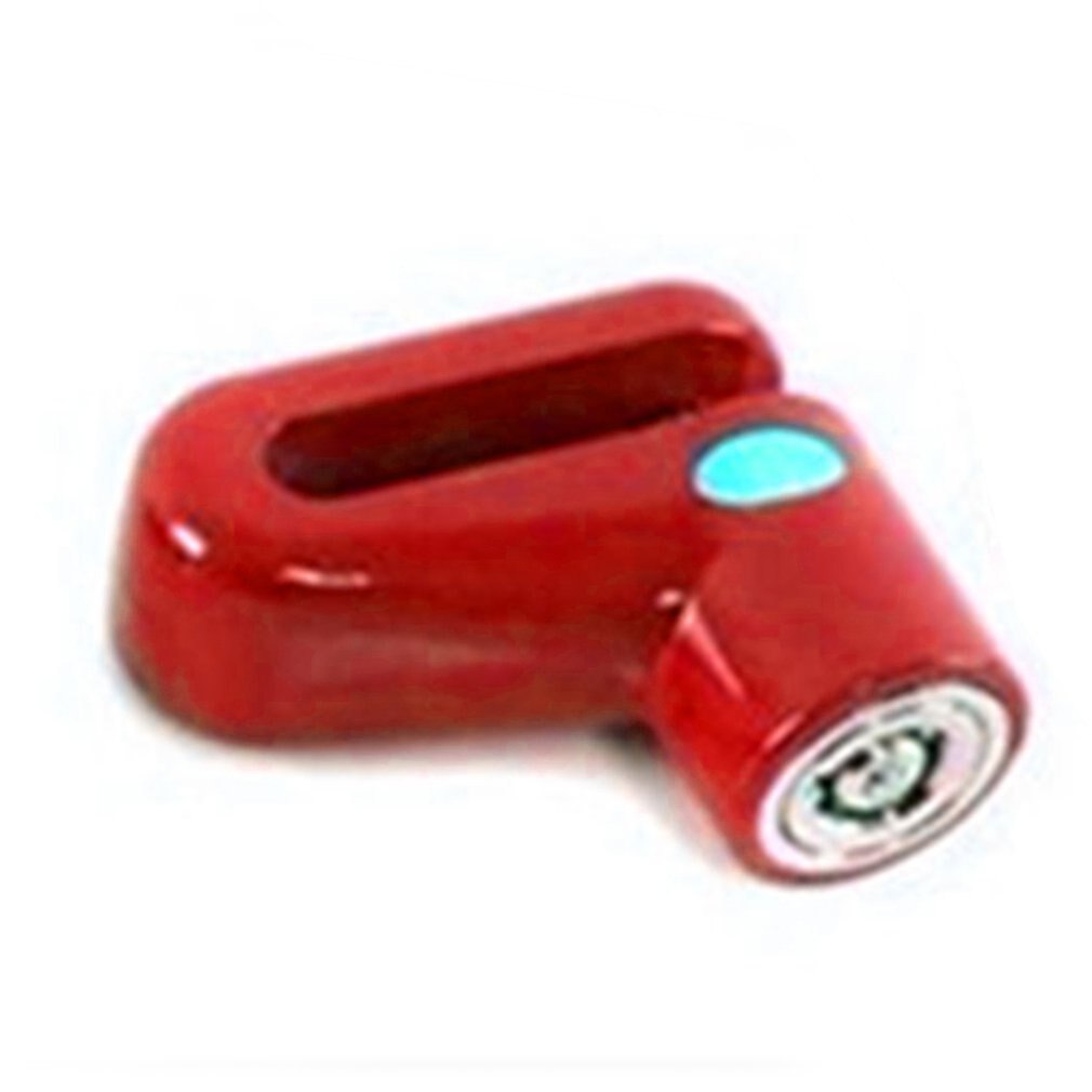 Anti-theft Disk Brake Rotor Lock For Scooter Bike Bicycle Motorcycle SafetyLock For Scooter Motorcycle Bicycle Safety: Red