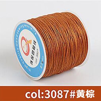 0.6mm tondo filo cerato filo di cera filo di cucitura filo per artigianato in pelle filo da cucito gioielli fai da te tariffa hilos para coser: rosa rosso