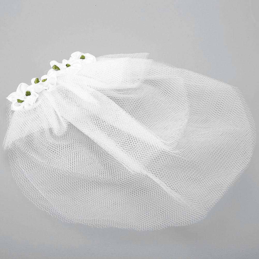 Romantische Huisdier Bruiloft Sluier Hond Bloem Hoofdtooi Sluier Clip Hond Mooie Witte Haar Decor Accessoire