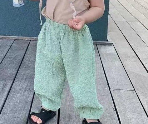 Pantalon Anti-moustique pour bébé fille et garçon, 0-3T, couleurs acidulées, vêtements de printemps et d'été, 7671: green / 9M