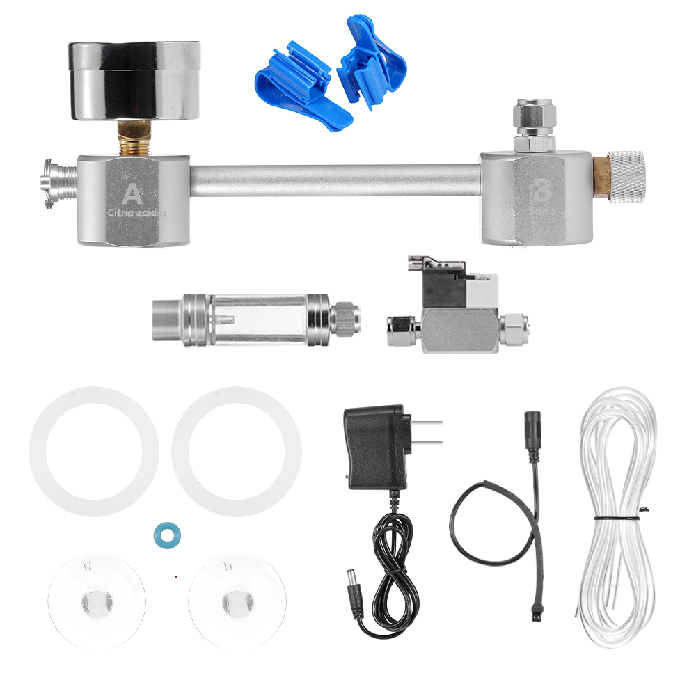 Aquarium Diy CO2 Generator Systeem Kit CO2 Generator Met Magneetventiel Bubble Counter &amp; Check Kooldioxide Voor Aquarium Planten: B style 3 EU PLUG