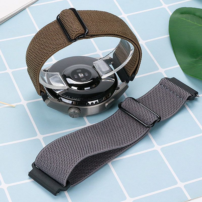 20mm/22mm -reim til amazfit gts 4//2/2e/3/ gts 2 mini/gtr 4/3/ pro/gtr 2/47mm/ stratos, elastisk nylonklokkearmbånd, amazfit bip-rem