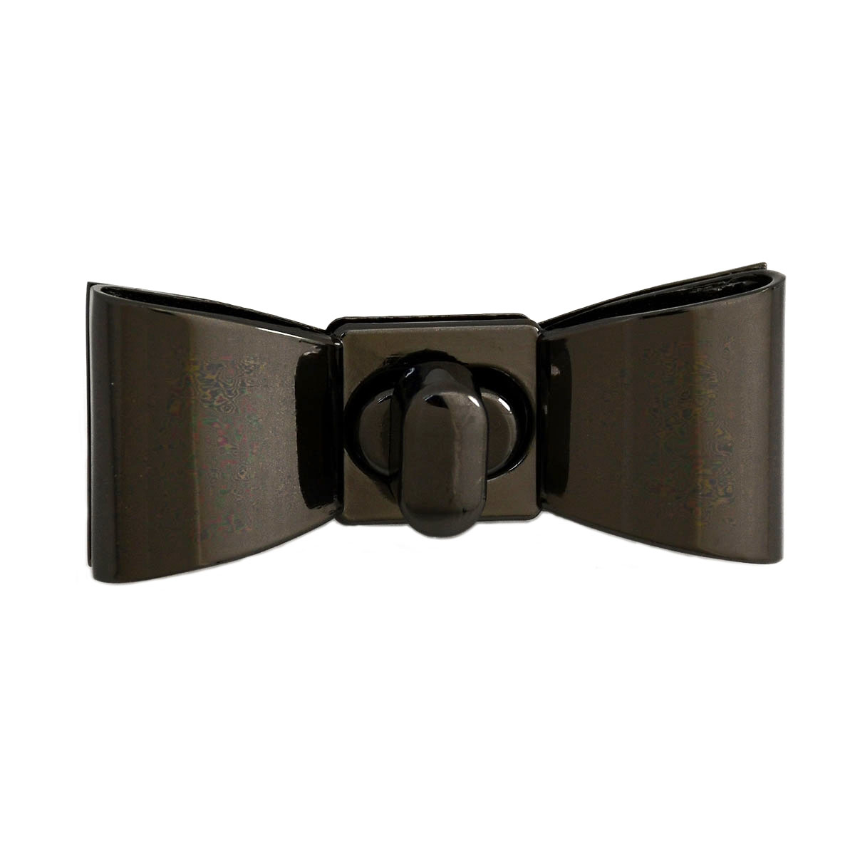 1 st metall rosett vridlås vridlåsspänne för gör-det-själv handväska väska bagage hårdvara stängning väskdelar tillbehör: Pistol svart