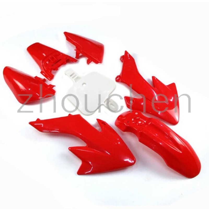 Kit de carénage en plastique CRF50 XR50, pour moteur CRF 50 Pit Dirt Bike, 50cc 70cc 90cc 110cc 125cc 140: Rouge