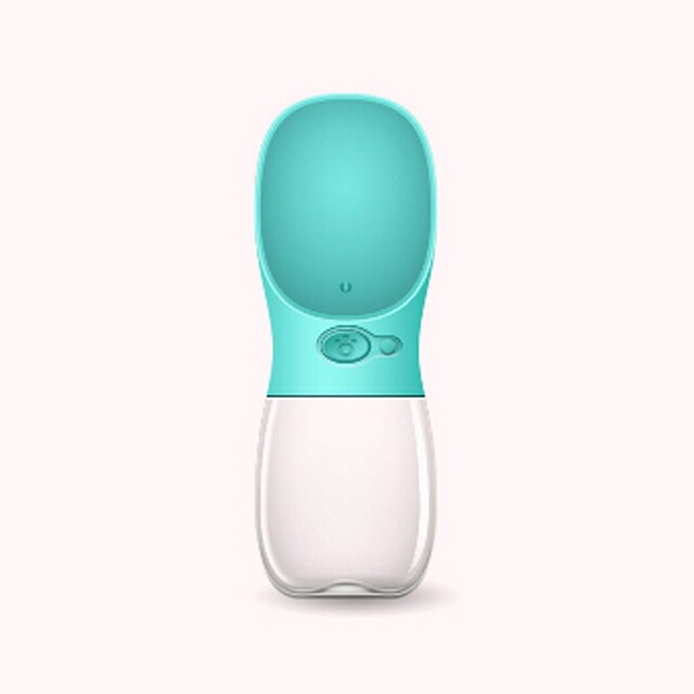 Draagbare waterfles voor huisdieren, 350ml 480ml 550ml, reis, puppy, kattendrinkbak, buiten, voerbak voor huisdieren, dispenser voor huisdieren: Blauw / 350ml