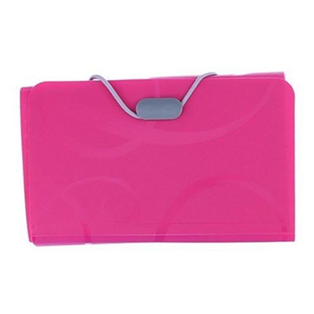 Papers Letter Small Document Expandable Receipt Bill Storage Pocket Accordion A6 B6 Plastic File Folder Pocket: Red B6