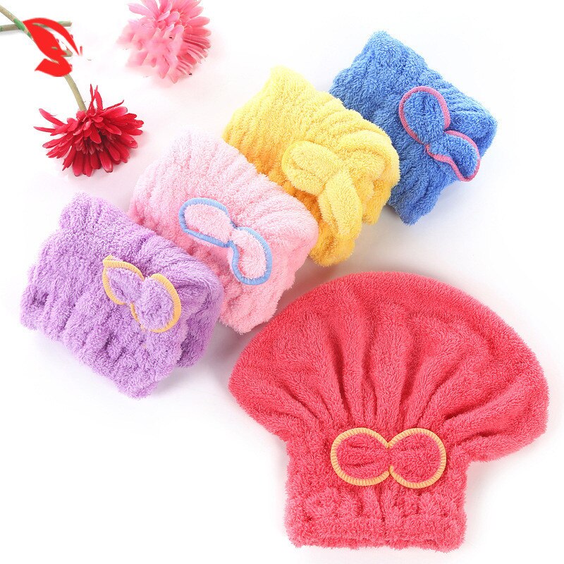 Tulband Super Absorberende Kap Badmuts Badhanddoek Microfiber Dames Badkamer Handdoek Droog Haar Cap