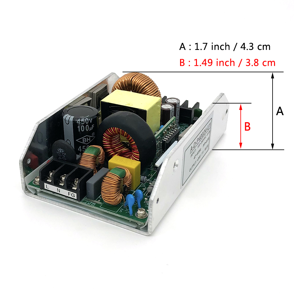 Amplificador de potência digital, 400w, com função pfc, 24v, 32v, 36v, 42v, 48v, 60v, com função de proteção