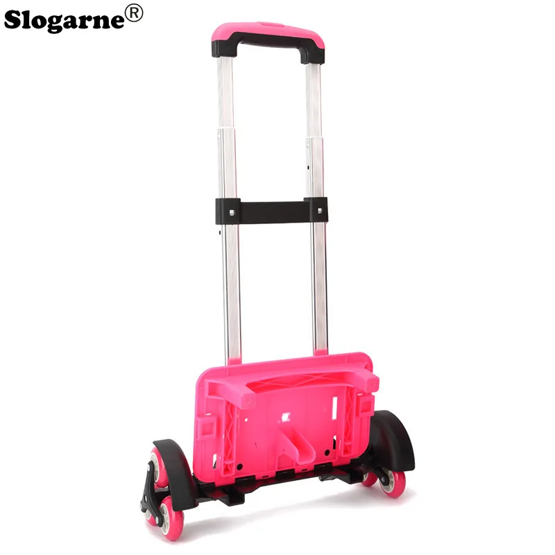 Børnerygsæk trækstang trolleyhjul børneskoletaske tilbehør forbindelsesstang stator studerende trapper 6 hjul tasker dele