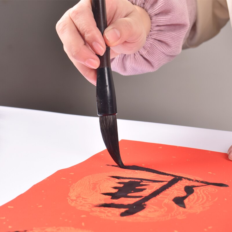 Ratón batidor caligrafía pincel caligrafía tradicional China pincel para pintar Caligrafia escritura tolva cepillo