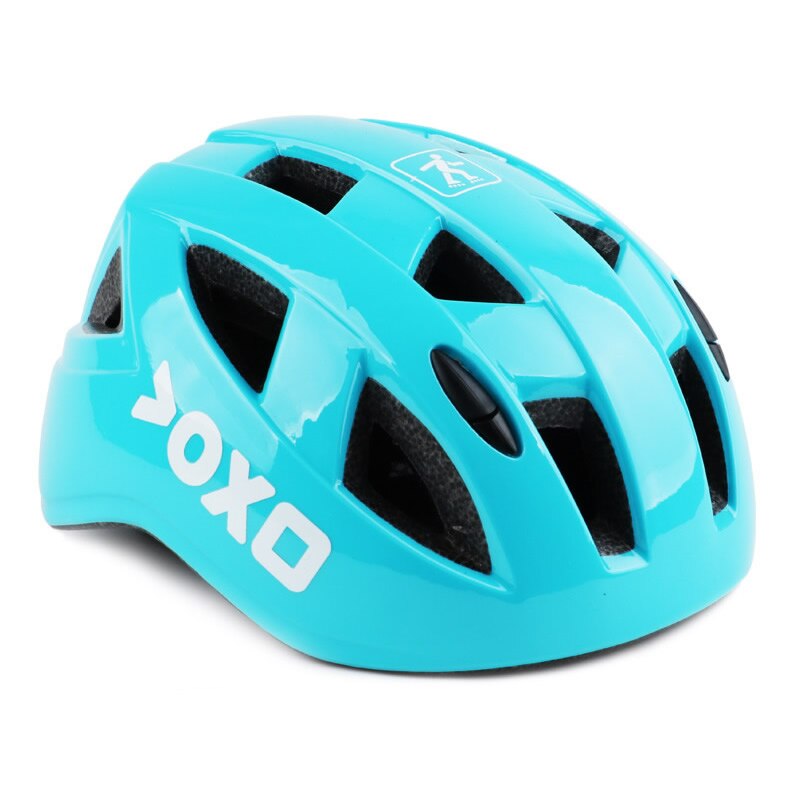 Ultralight Kids Bicycle Helmet Children's Safety Cycling Skating Helmet Child Outdoor Sports Protect Gear Bike Equipment: Sky Blue / Unibody M